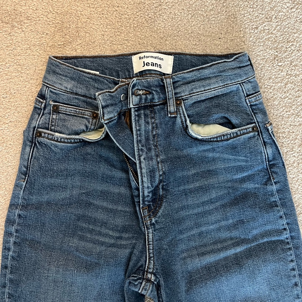 Reformation High Rise Skinny Jeans